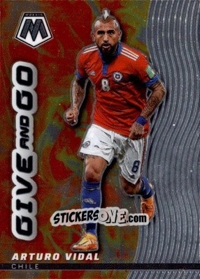 Cromo Arturo Vidal - Road to FIFA World Cup Qatar 2022 Mosaic n. 4gg - Panini