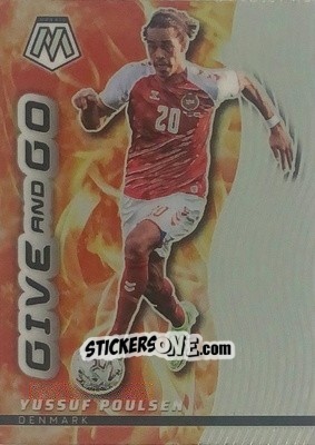Figurina Yussuf Poulsen - Road to FIFA World Cup Qatar 2022 Mosaic n. 23gg - Panini