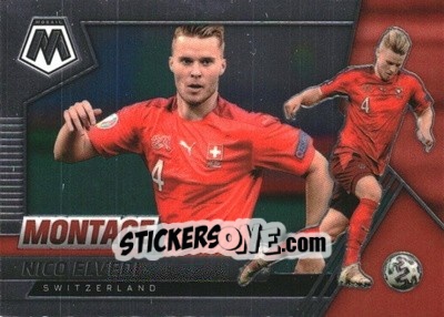 Figurina Nico Elvedi - Road to FIFA World Cup Qatar 2022 Mosaic n. 6mon - Panini