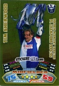 Figurina Tim Sherwood - English Premier League 2011-2012. Match Attax n. GM8 - Topps