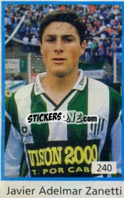 Figurina Javier Zanetti - Futbol 1994 n. 240 - Cromy
