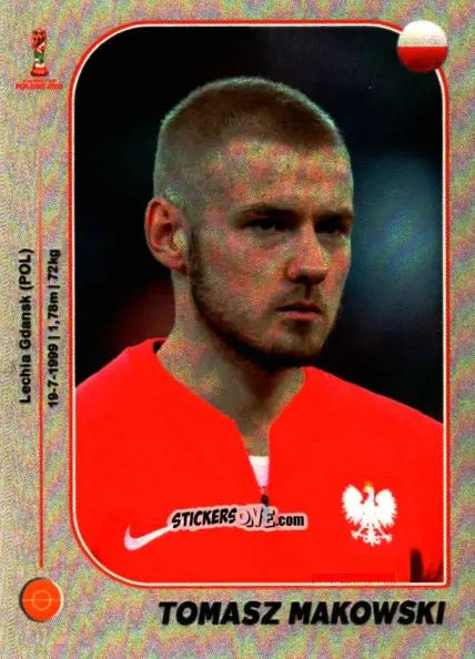 Figurina Tomasz Makowski - World Cup U-20 Poland 2019 n. 28 - Gloria Editions