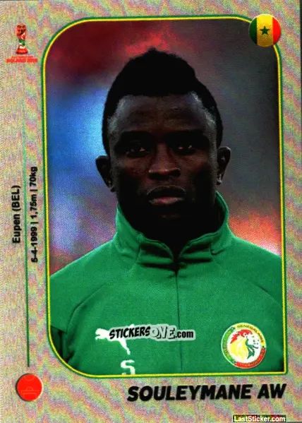 Figurina Souleymane Aw - World Cup U-20 Poland 2019 n. 80 - Gloria Editions