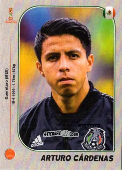 Cromo Arturo Cárdenas - World Cup U-20 Poland 2019 n. 98 - Gloria Editions