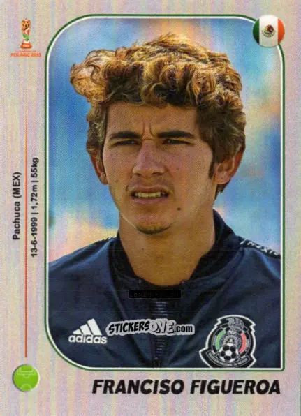Figurina Francisco Figueroa - World Cup U-20 Poland 2019 n. 107 - Gloria Editions