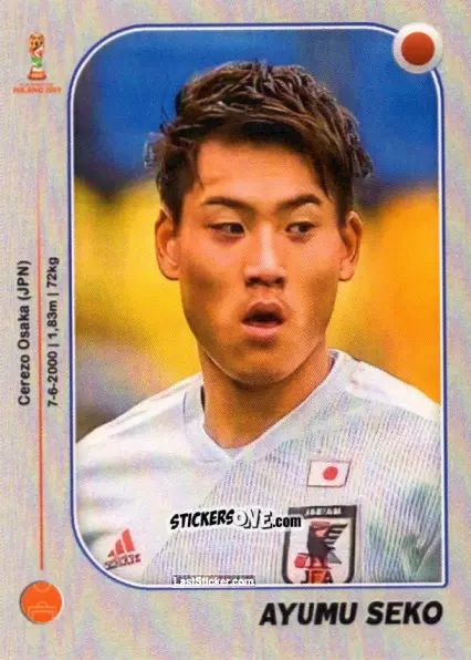 Cromo Ayumu Seko - World Cup U-20 Poland 2019 n. 134 - Gloria Editions