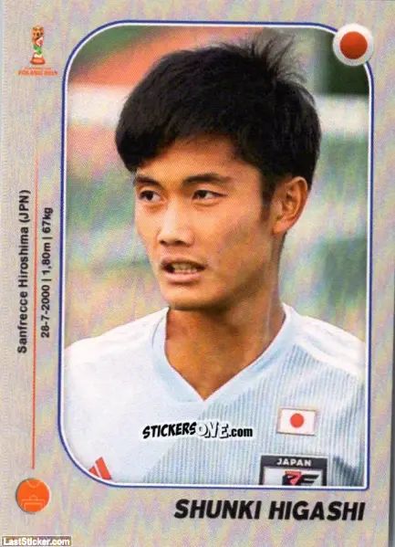 Cromo Shunki Higashi - World Cup U-20 Poland 2019 n. 136 - Gloria Editions