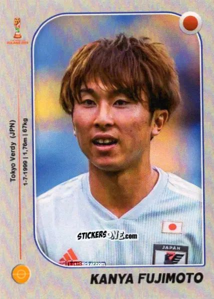 Figurina Kanya Fujimoto - World Cup U-20 Poland 2019 n. 139 - Gloria Editions