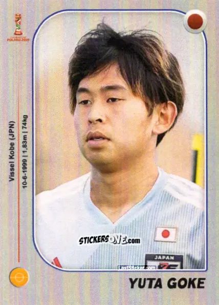 Figurina Yuta Goke - World Cup U-20 Poland 2019 n. 141 - Gloria Editions