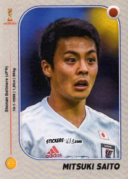 Cromo Mitsuki Saito - World Cup U-20 Poland 2019 n. 142 - Gloria Editions