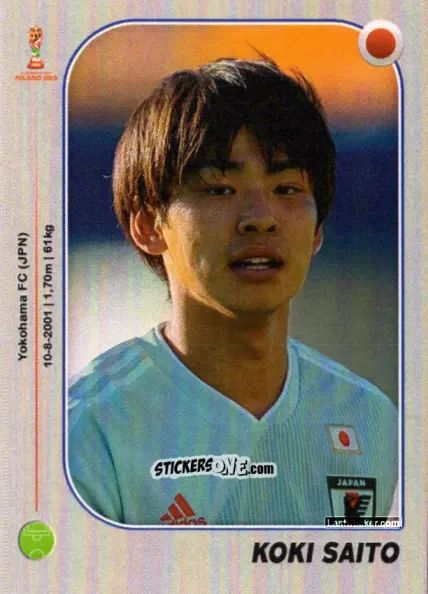 Cromo Koki Saito - World Cup U-20 Poland 2019 n. 146 - Gloria Editions