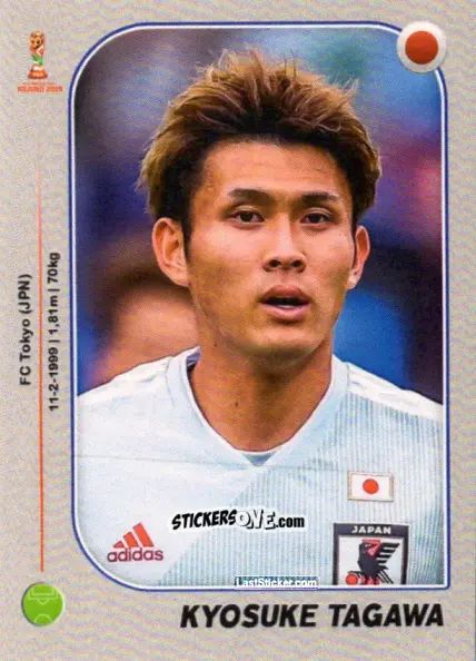 Figurina Kyosuke Tagawa - World Cup U-20 Poland 2019 n. 147 - Gloria Editions