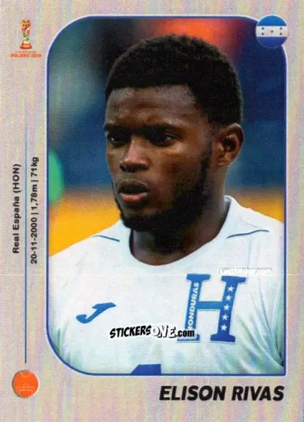 Figurina Elison Rivas - World Cup U-20 Poland 2019 n. 172 - Gloria Editions