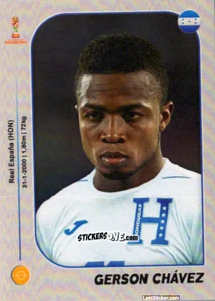 Figurina Gerson Chávez - World Cup U-20 Poland 2019 n. 179 - Gloria Editions
