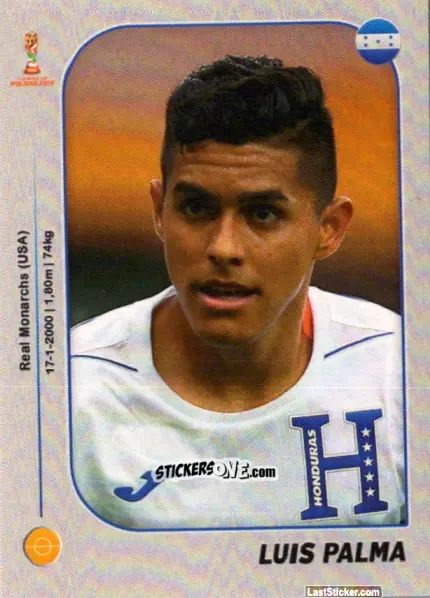 Figurina Luis Palma - World Cup U-20 Poland 2019 n. 182 - Gloria Editions