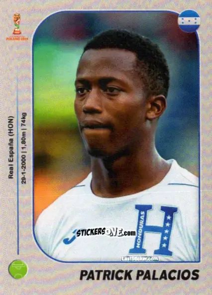 Figurina Patrick Palacios - World Cup U-20 Poland 2019 n. 186 - Gloria Editions