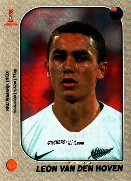 Cromo Leon van den Hoven - World Cup U-20 Poland 2019 n. 200 - Gloria Editions