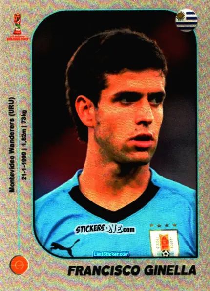 Figurina Francisco Ginella - World Cup U-20 Poland 2019 n. 217 - Gloria Editions