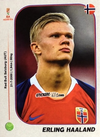 Cromo Erling Haaland - World Cup U-20 Poland 2019 n. 242 - Gloria Editions
