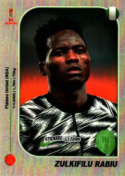 Figurina Zulkifilu Rabiu - World Cup U-20 Poland 2019 n. 267 - Gloria Editions