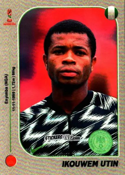 Figurina Ikouwem Utin - World Cup U-20 Poland 2019 n. 268 - Gloria Editions