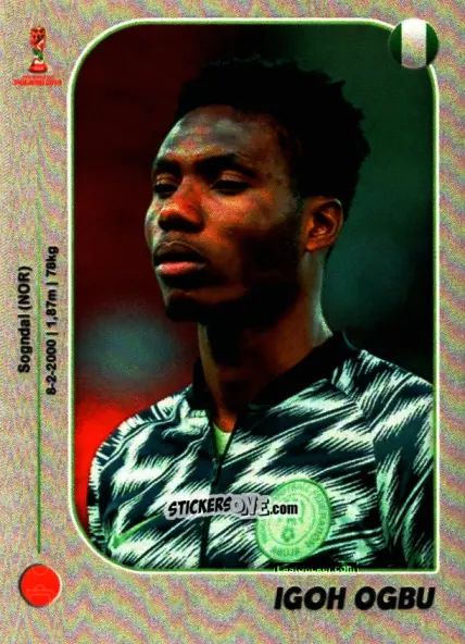 Figurina Igoh Ogbu - World Cup U-20 Poland 2019 n. 271 - Gloria Editions