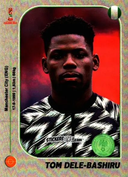 Figurina Tom Dele-Bashiru - World Cup U-20 Poland 2019 n. 273 - Gloria Editions