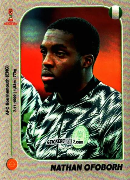 Figurina Nathan Ofoborh - World Cup U-20 Poland 2019 n. 275 - Gloria Editions