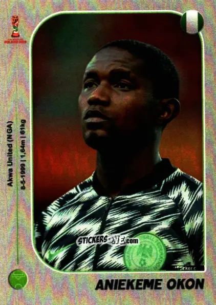 Figurina Aniekeme Okon - World Cup U-20 Poland 2019 n. 277 - Gloria Editions