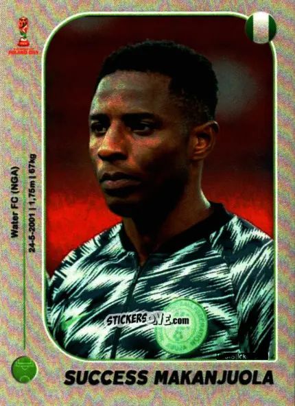 Figurina Success Makanjuola - World Cup U-20 Poland 2019 n. 278 - Gloria Editions
