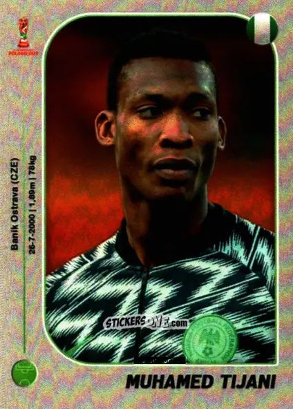 Figurina Muhamed Tijani - World Cup U-20 Poland 2019 n. 280 - Gloria Editions