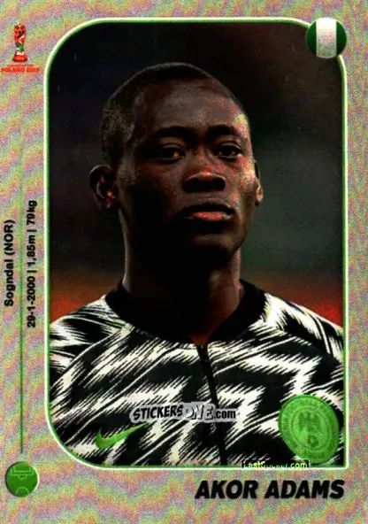 Figurina Akor Adams - World Cup U-20 Poland 2019 n. 281 - Gloria Editions