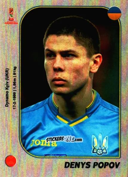 Cromo Denys Popov - World Cup U-20 Poland 2019 n. 287 - Gloria Editions