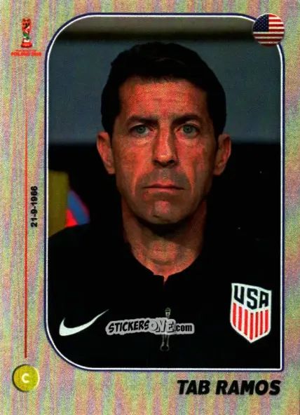 Figurina Coach: Tab Ramos - World Cup U-20 Poland 2019 n. 302 - Gloria Editions