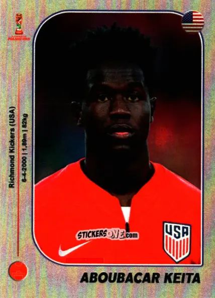 Figurina Aboubacar Keita - World Cup U-20 Poland 2019 n. 309 - Gloria Editions