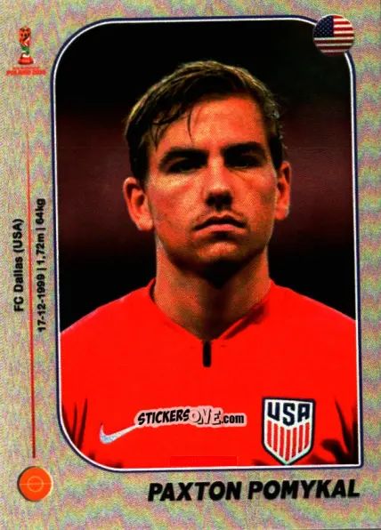 Figurina Paxton Pomykal - World Cup U-20 Poland 2019 n. 314 - Gloria Editions