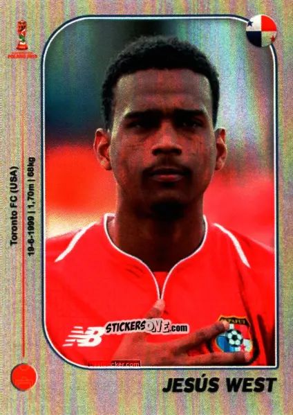 Cromo Jesus West - World Cup U-20 Poland 2019 n. 328 - Gloria Editions