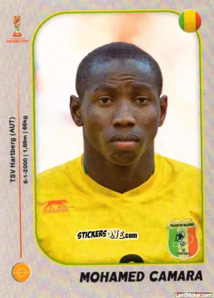 Figurina Mohamed Camara - World Cup U-20 Poland 2019 n. 352 - Gloria Editions
