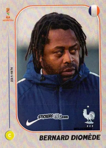 Cromo Coach: Bernard Diomède - World Cup U-20 Poland 2019 n. 359 - Gloria Editions