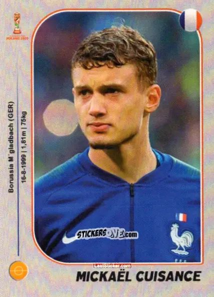 Cromo Michaël Cuisance - World Cup U-20 Poland 2019 n. 371 - Gloria Editions
