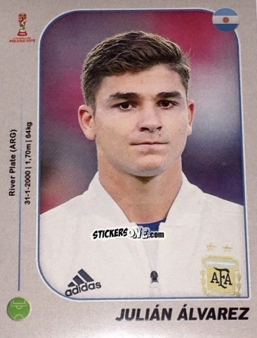Cromo Julián Álvarez - World Cup U-20 Poland 2019 n. 451 - Gloria Editions