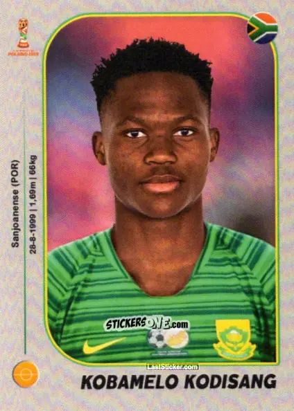 Figurina Kobamelo Kodisang - World Cup U-20 Poland 2019 n. 467 - Gloria Editions