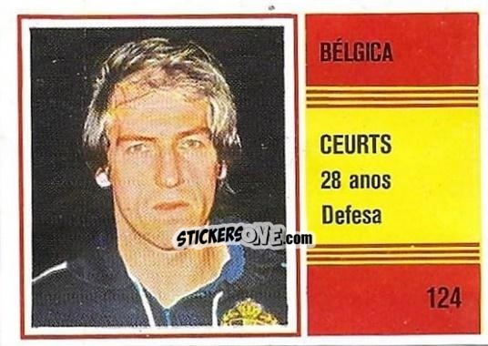 Figurina Eric Gerets - Campeonato do Mundo de Futebol 1982 n. 124 - SORCACIUS XII