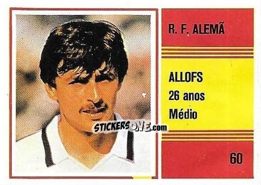 Sticker Allofs - Campeonato do Mundo de Futebol 1982 n. 60 - SORCACIUS XII