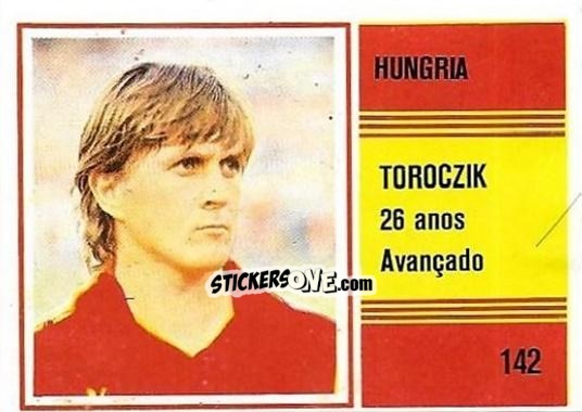 Sticker Andras Torocsik - Campeonato do Mundo de Futebol 1982 n. 142 - SORCACIUS XII