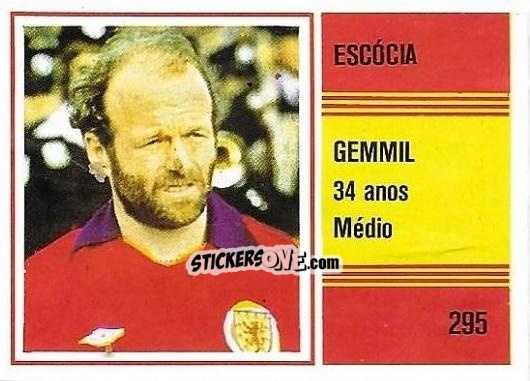 Sticker Archie Gemmill - Campeonato do Mundo de Futebol 1982 n. 295 - SORCACIUS XII