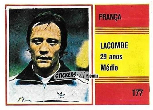Sticker Bernard Lacombe - Campeonato do Mundo de Futebol 1982 n. 177 - SORCACIUS XII