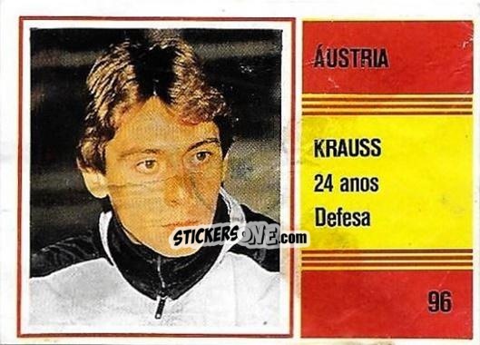 Figurina Bernd Krauss - Campeonato do Mundo de Futebol 1982 n. 96 - SORCACIUS XII