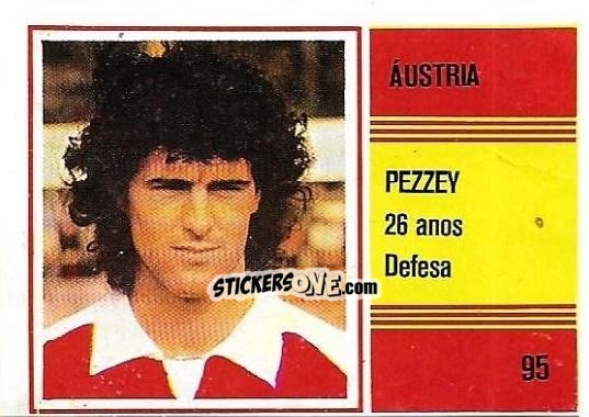 Sticker Bruno Pezzey - Campeonato do Mundo de Futebol 1982 n. 95 - SORCACIUS XII