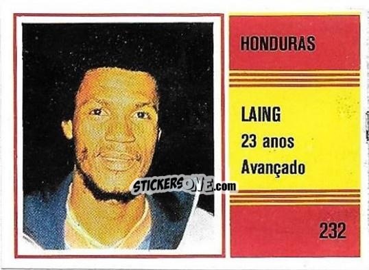 Figurina Eduardo Laing - Campeonato do Mundo de Futebol 1982 n. 232 - SORCACIUS XII
